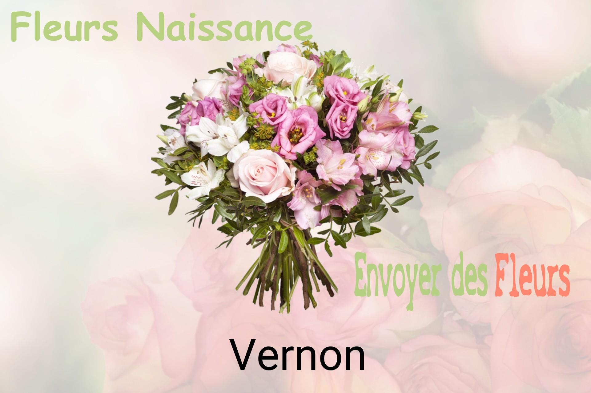 Bouquet de fleurs de naissance livré à Vernon